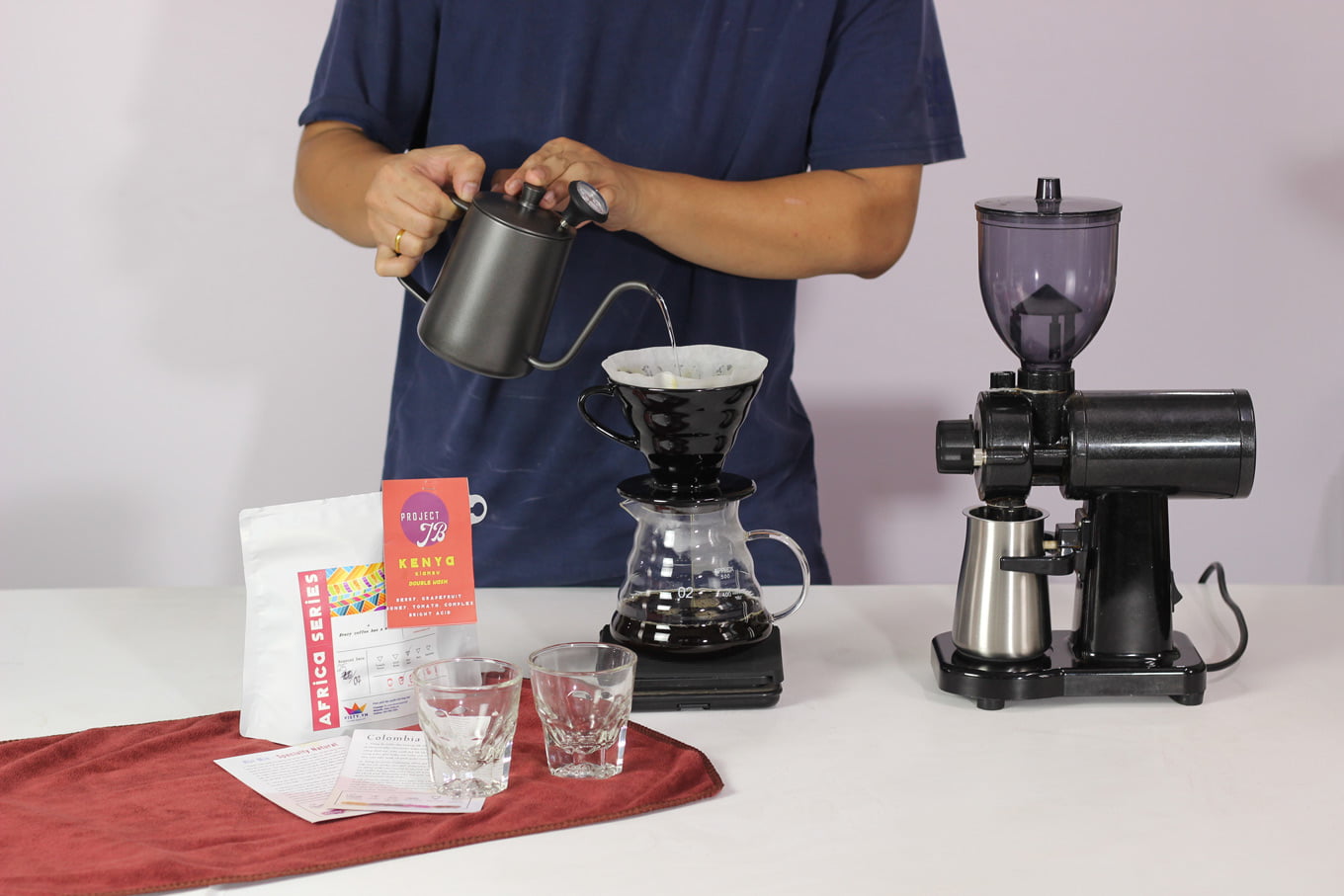 May xay ca phe pour over