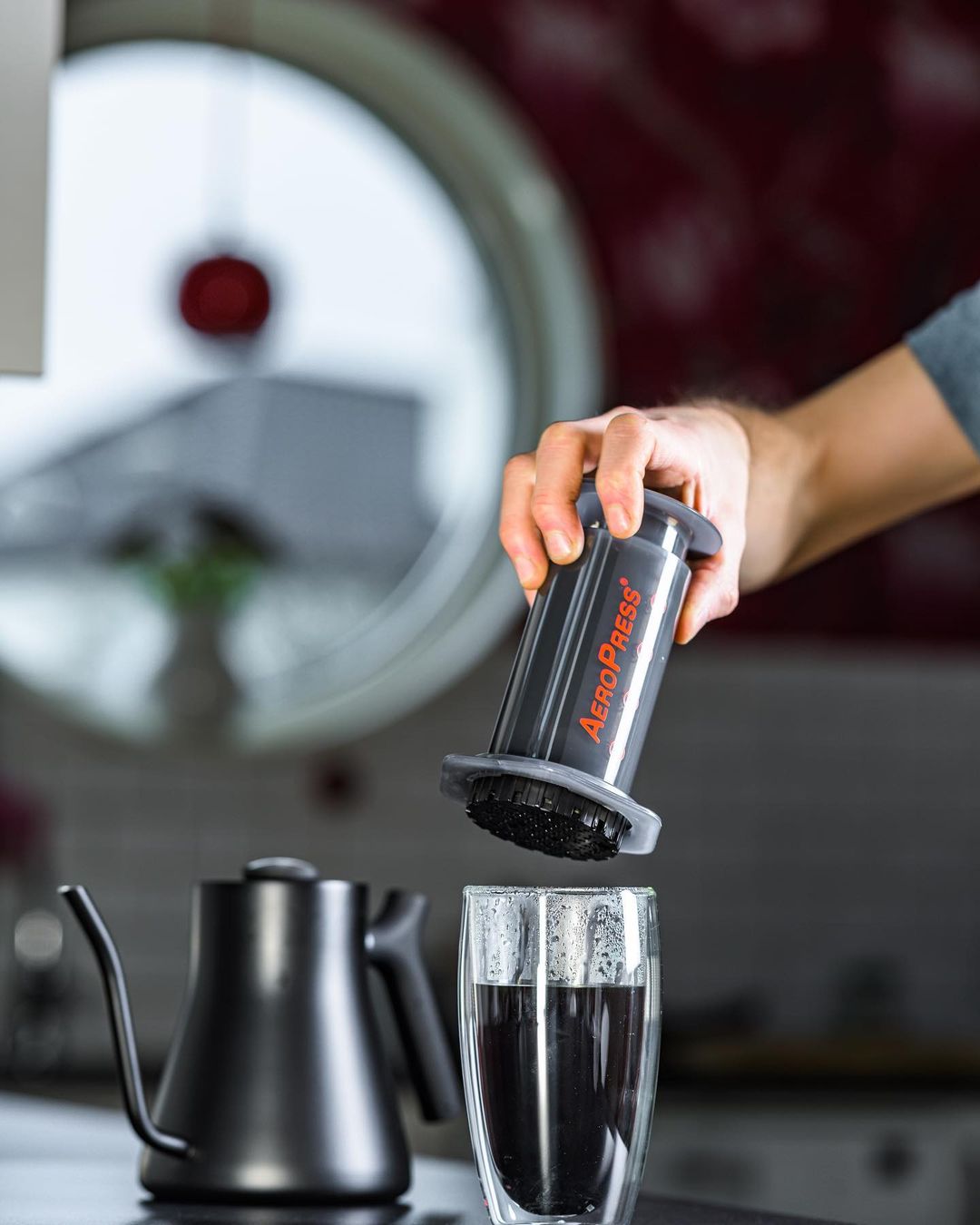 Aeropress dung cu pha che ca phe tai nha visty 34